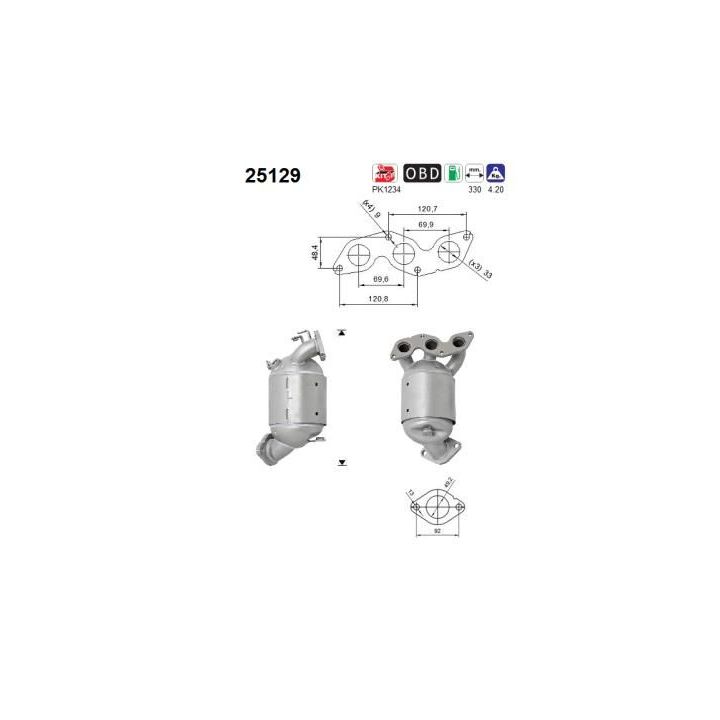 Katalizatoriaus keitiklis AS 25129