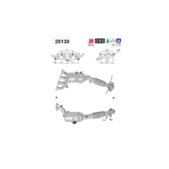 Katalizatoriaus keitiklis AS 25130