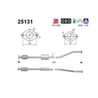 Katalizatoriaus keitiklis AS 25131