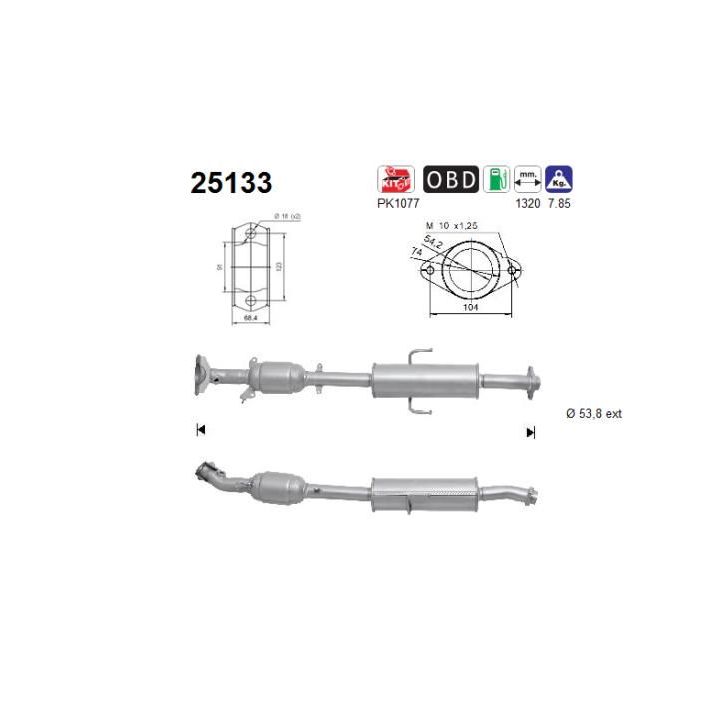 Katalizatoriaus keitiklis AS 25133