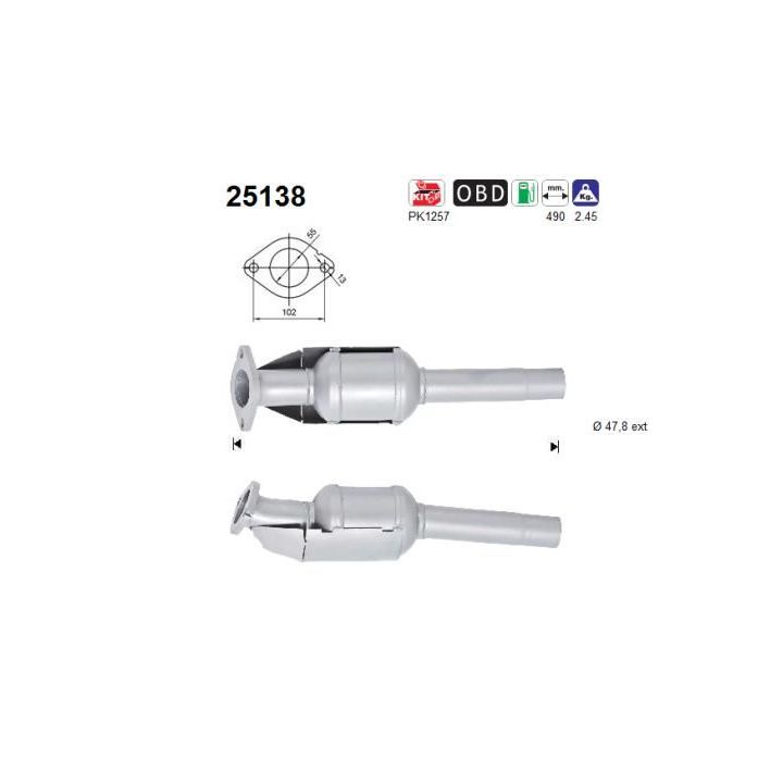 Katalizatoriaus keitiklis AS 25138