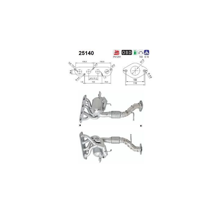 Katalizatoriaus keitiklis AS 25140
