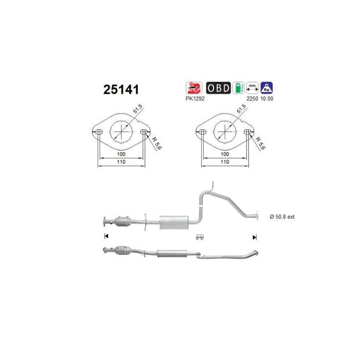 Katalizatoriaus keitiklis AS 25141