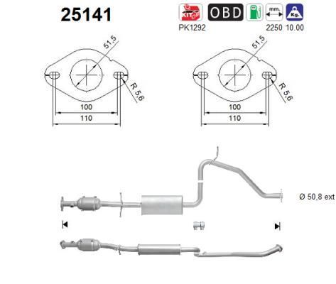 Katalizatoriaus keitiklis AS 25141