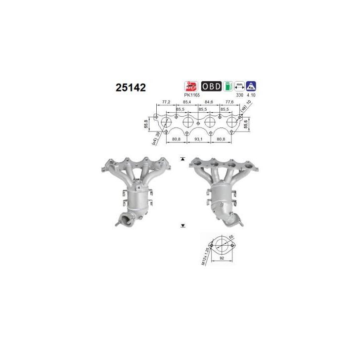 Katalizatoriaus keitiklis AS 25142