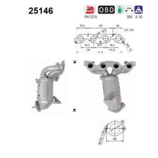 Katalizatoriaus keitiklis AS 25146