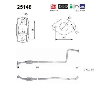 Katalizatoriaus keitiklis AS 25148