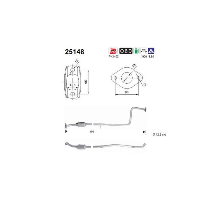 Katalizatoriaus keitiklis AS 25148