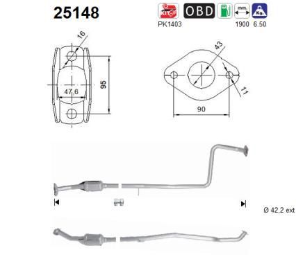 Katalizatoriaus keitiklis AS 25148