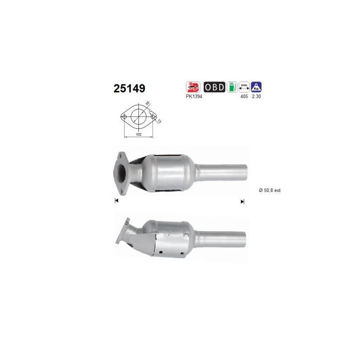 Katalizatoriaus keitiklis AS 25149