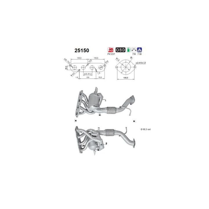 Katalizatoriaus keitiklis AS 25150