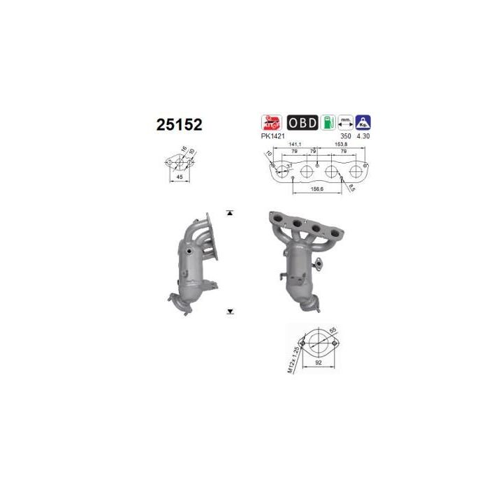 Katalizatoriaus keitiklis AS 25152