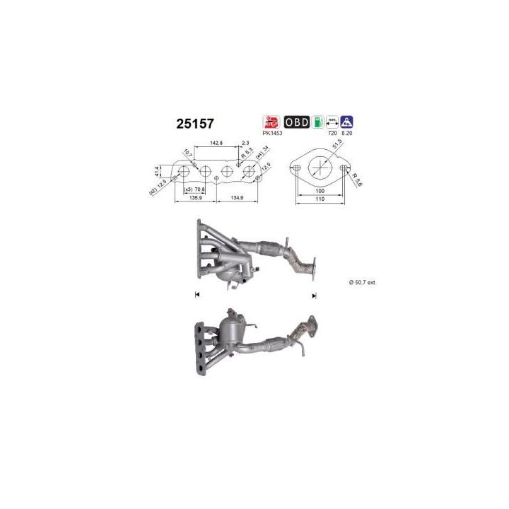 Katalizatoriaus keitiklis AS 25157