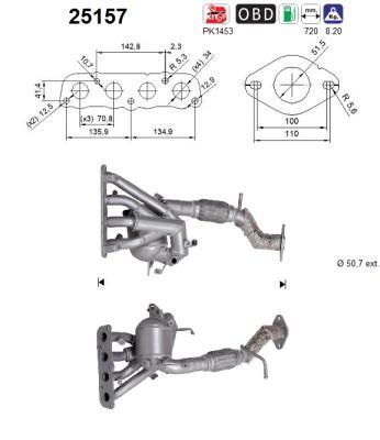 Katalizatoriaus keitiklis AS 25157