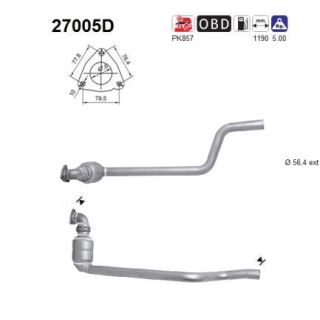 Katalizatoriaus keitiklis AS 27005D