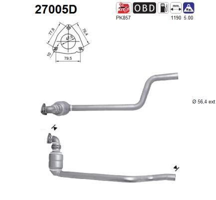 Katalizatoriaus keitiklis AS 27005D