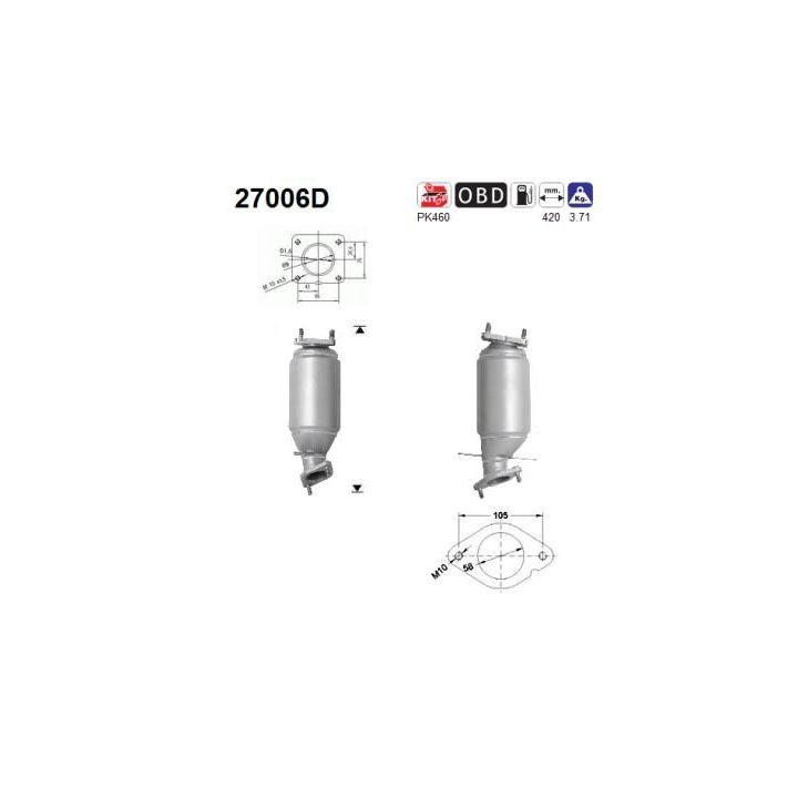Katalizatoriaus keitiklis AS 27006D