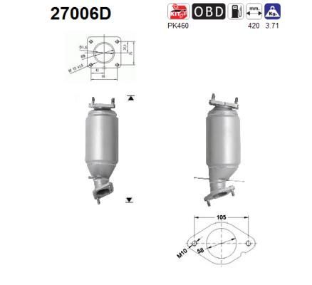 Katalizatoriaus keitiklis AS 27006D
