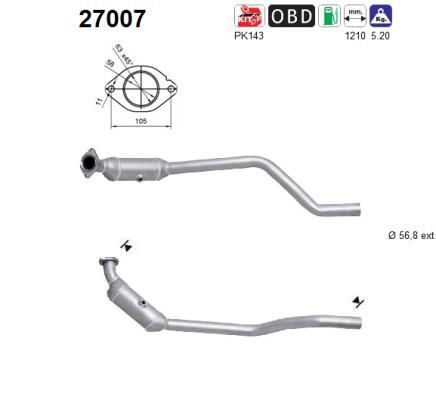 Katalizatoriaus keitiklis AS 27007