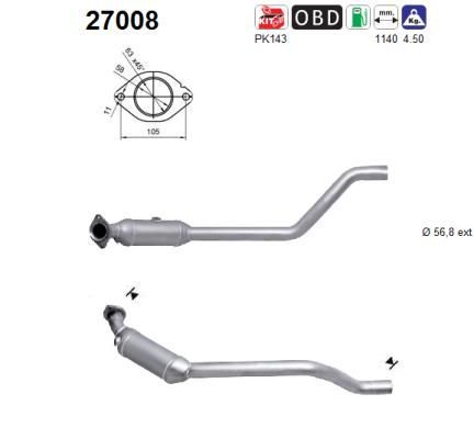 Katalizatoriaus keitiklis AS 27008