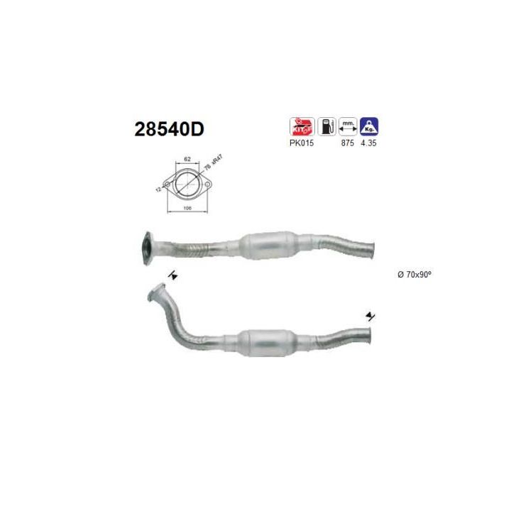 Katalizatoriaus keitiklis AS 28540D