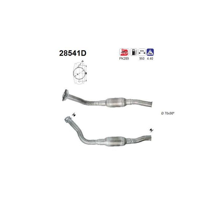 Katalizatoriaus keitiklis AS 28541D