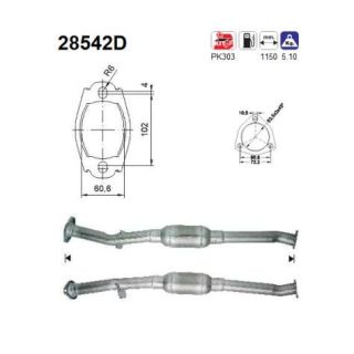 Katalizatoriaus keitiklis AS 28542D
