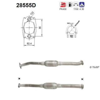 Katalizatoriaus keitiklis AS 28555D