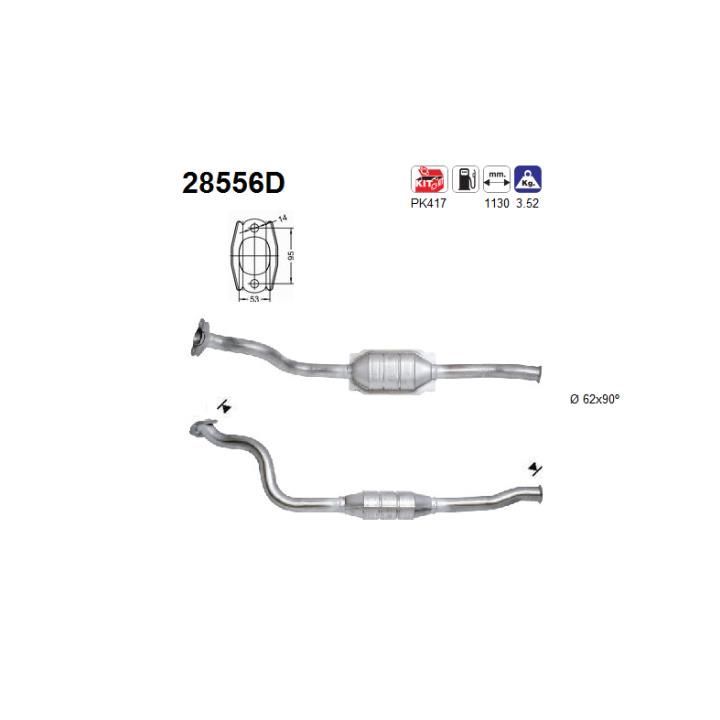 Katalizatoriaus keitiklis AS 28556D