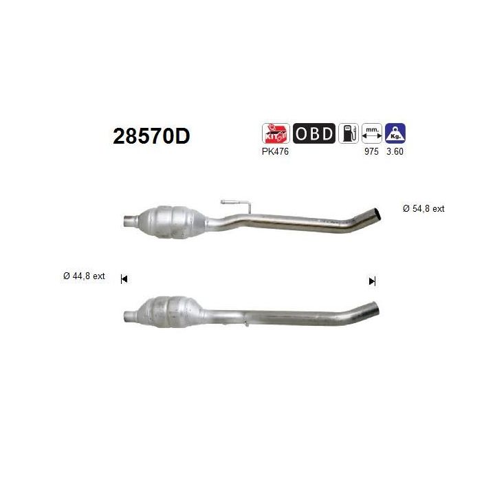 Katalizatoriaus keitiklis AS 28570D