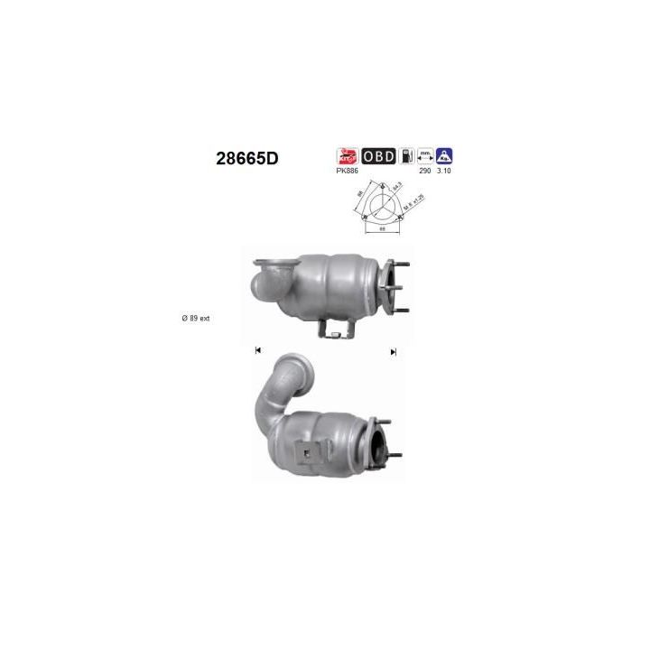 Katalizatoriaus keitiklis AS 28665D
