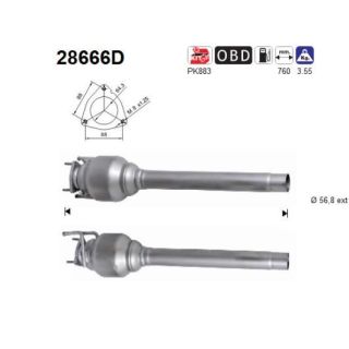 Katalizatoriaus keitiklis AS 28666D