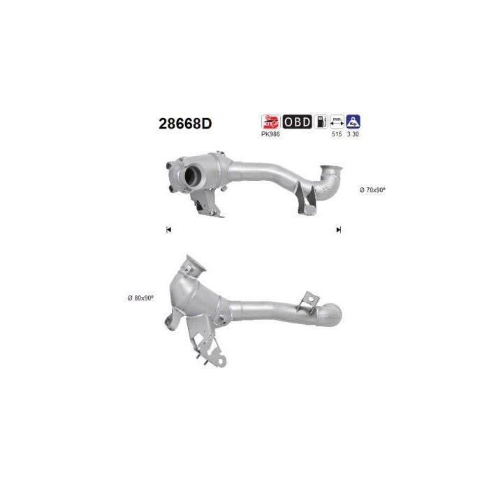 Katalizatoriaus keitiklis AS 28668D