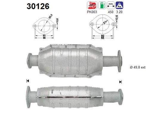 Katalizatoriaus keitiklis AS 30126