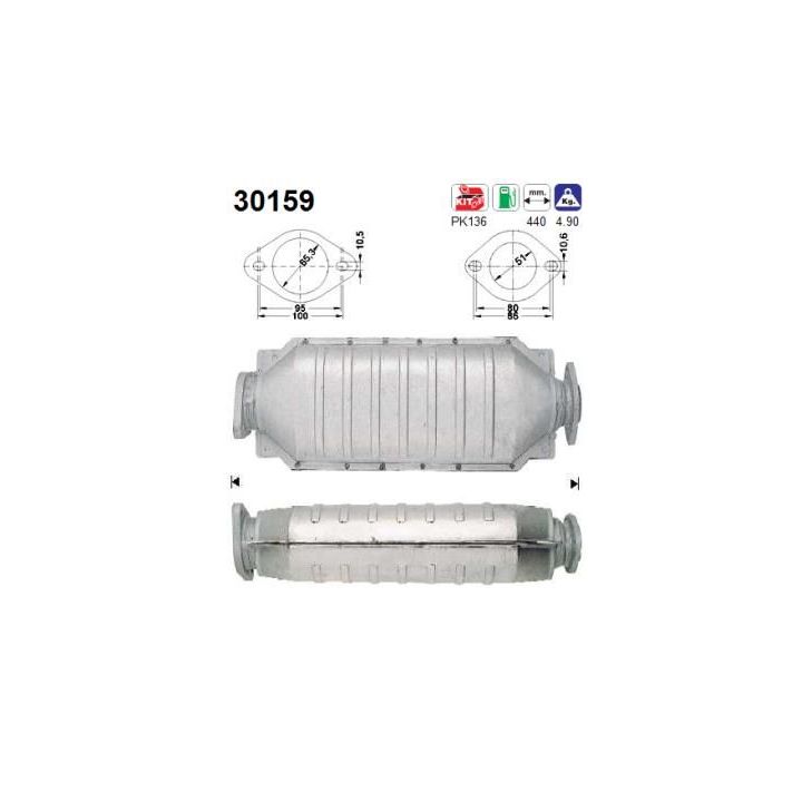 Katalizatoriaus keitiklis AS 30159