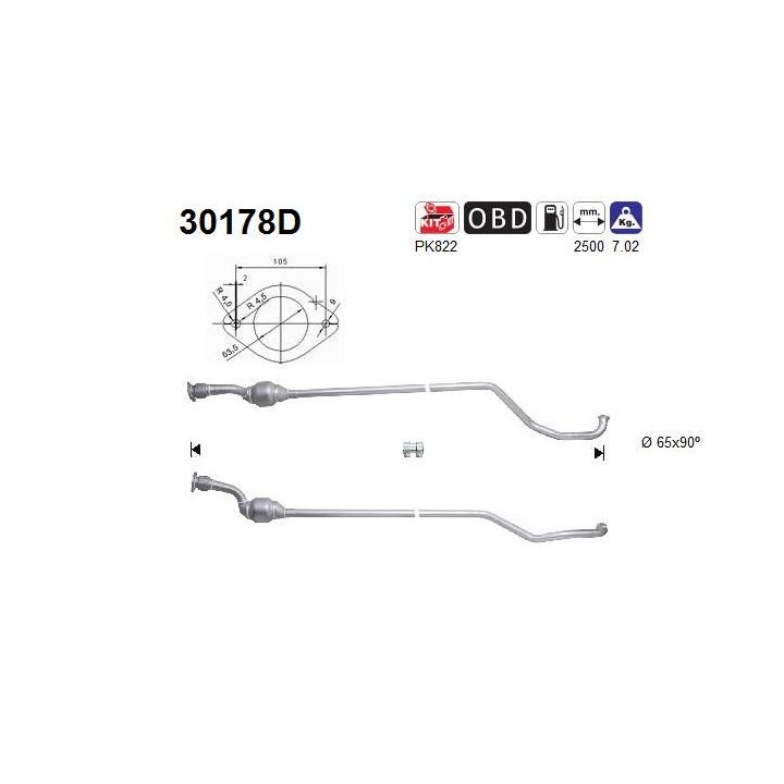 Katalizatoriaus keitiklis AS 30178D