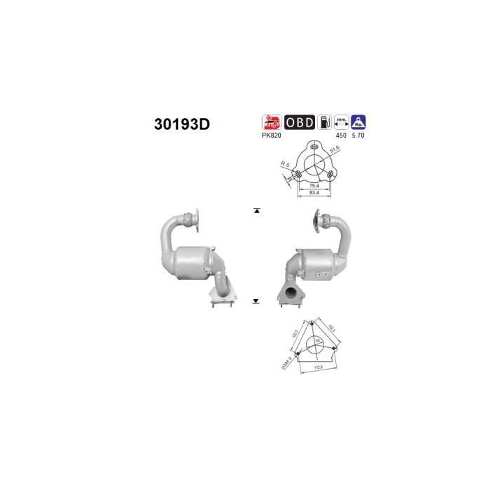 Katalizatoriaus keitiklis AS 30193D