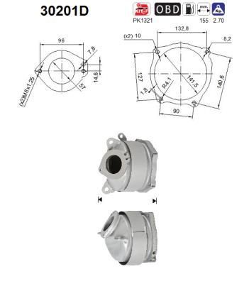 Katalizatoriaus keitiklis AS 30201D