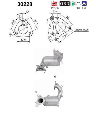 Katalizatoriaus keitiklis AS 30228