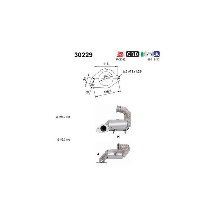 Katalizatoriaus keitiklis AS 30229