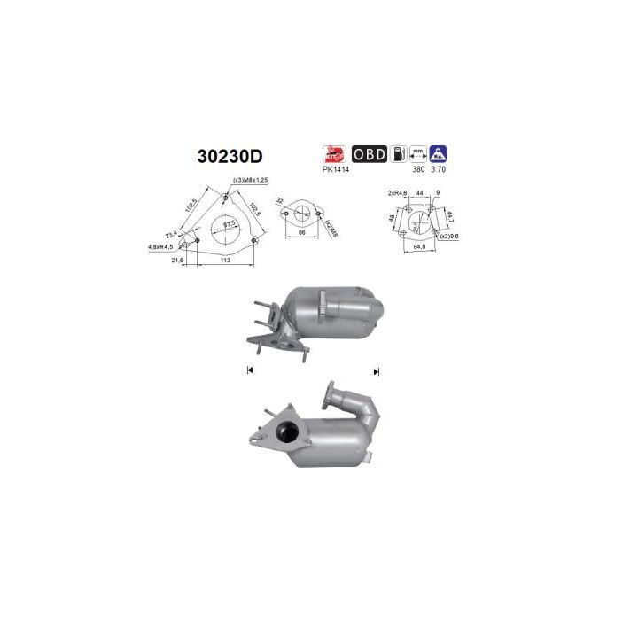 Katalizatoriaus keitiklis AS 30230D