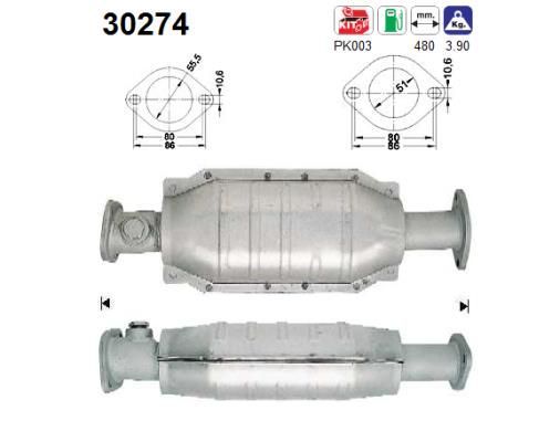 Katalizatoriaus keitiklis AS 30274