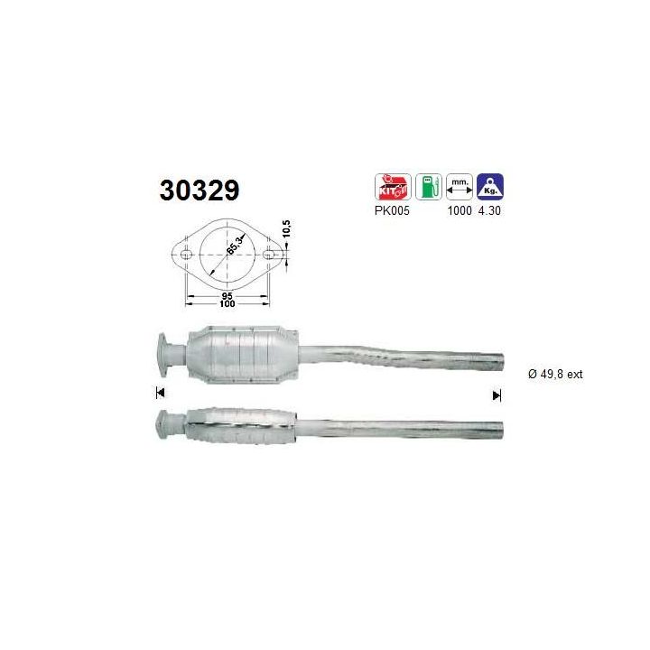 Katalizatoriaus keitiklis AS 30329