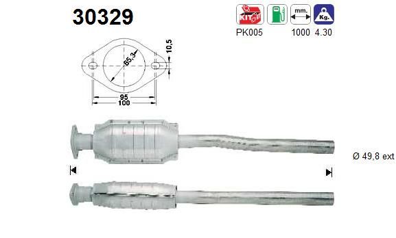 Katalizatoriaus keitiklis AS 30329
