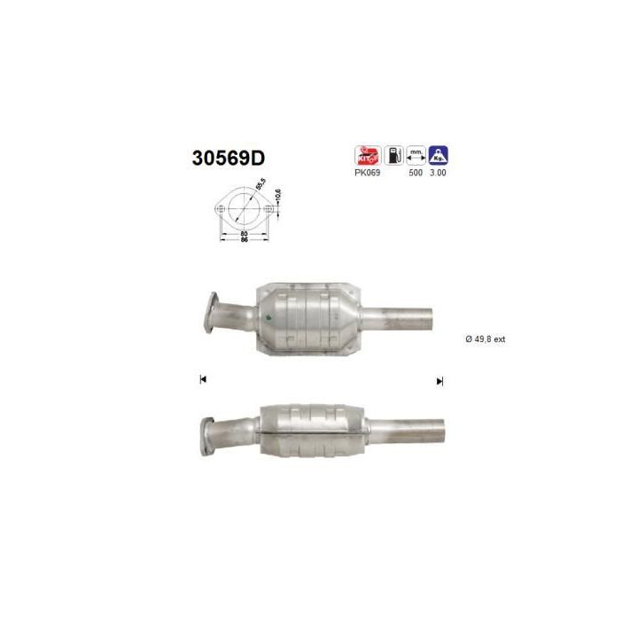 Katalizatoriaus keitiklis AS 30569D