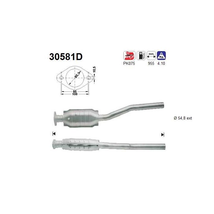 Katalizatoriaus keitiklis AS 30581D