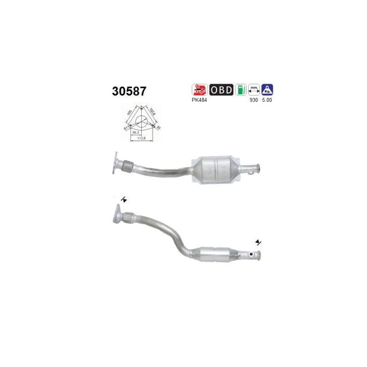 Katalizatoriaus keitiklis AS 30587
