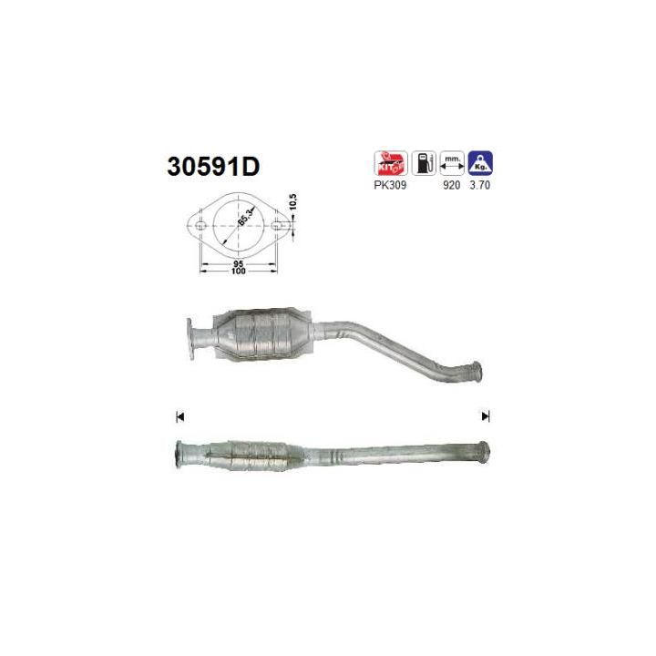 Katalizatoriaus keitiklis AS 30591D