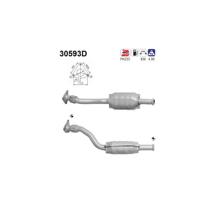 Katalizatoriaus keitiklis AS 30593D