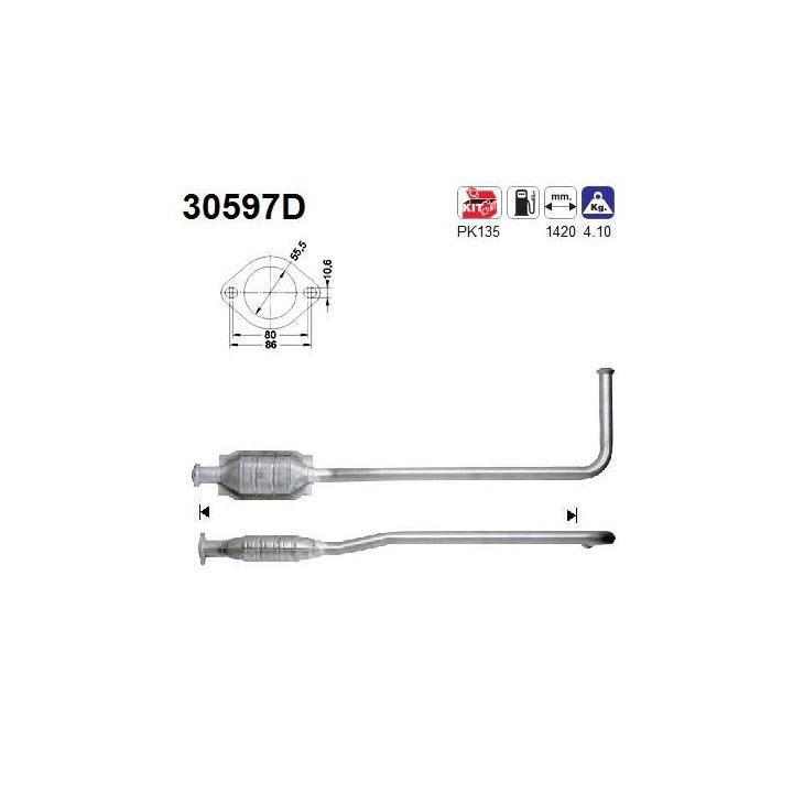 Katalizatoriaus keitiklis AS 30597D
